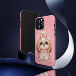 Shih Tzu Princess Kawaii Chibi Puppy Pet Dog Art Tough Phone Case