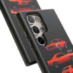 1969 Camaro SS Orange Triple View Muscle Car Tough Phone Case