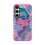 Neon Cyber Geisha phone case | Tough Case