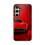 Red Corvette Phone Case, C3 Stingray Classic Sports Car Cover, Gift