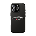 1970 Camaro Z28 White Silhouette Tough Phone Case Cover Gift