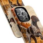 German Shorthaired Pointer Pointing Art Tough Phone Case