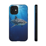 Tiger Shark Phone Case, Dappled Blue Water Tough Cover
