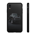 Black 1970 Nova SS Studio Front Tough Phone Case for Muscle Car Fans