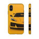 Yellow C8 Corvette Studio Tough Phone Case