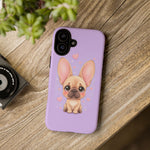 French Bulldog Bat Ears Kawaii Pet Dog Art Tough Phone Case