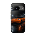 Orange C6 Neon Car Meet Tough Phone Case