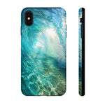 Ocean Wave Tunnel Tough Case | Turquoise Surf Phone Cover