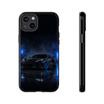 Neon Blue Sports Car C8 Phone Case | Tough Cases