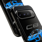 Rapid Blue C8 Corvette Vector Tough Phone Case