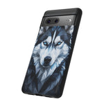 Siberian Husky Geometric Diamond Art Tough Phone Case