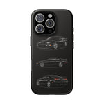 Black 300ZX Sports Car Tough Phone Case - Multi View