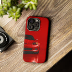 Red Sports Car C6 Z06 phone case | Corvette front view