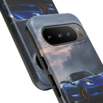 Elkhart Lake Blue C7 Track Attack Dawn Tough Phone Case