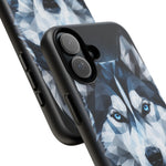 Siberian Husky Geometric Diamond Art Tough Phone Case