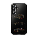 Trans Am Phone Case Black Gold, Three-View Vector Tough Cover