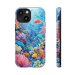 Underwater Coral Reef Phone Case | Colorful Tropical Fish Ocean Scene
