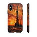Texas Oil Rig Sunset phone case | Tough Cases