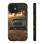 70 Chevelle SS Phone Case, Blue Muscle Car Golden Hour Dirt Road Cover