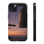 Temple Bell Sunset Phone Case Japan Zen Tough Case