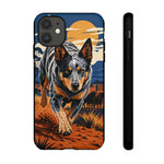 Blue Heeler Australian Cattle Dog Art Tough Phone Case