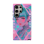 Neon Cyber Geisha phone case | Tough Case