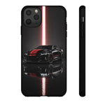 Camaro ZL1 Phone Case, Black Red Racing Stripe Studio Cover, Gift