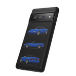 Blue MX-5 Roadster Phone Case Tough JDM Convertible Multi View Print