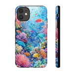 Underwater Coral Reef Phone Case | Colorful Tropical Fish Ocean Scene