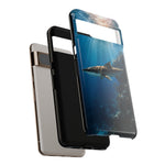 Cobia Reef Phone Case, Shaft of Light Ocean Fishing Tough Cover