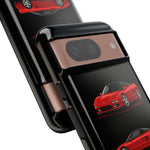 Red NSX Sports Car Phone Case Tough JDM 90s Classic Car Gift