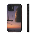 Temple Bell Sunset Phone Case Japan Zen Tough Case