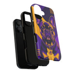 French Bulldog Pop-Art Portrait Tough Phone Case - Purple Gold