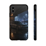 Rainy Night Sports Car S2000 phone case | Urban Cityscape, Moody Automotive