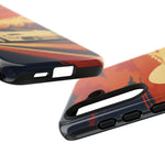 Retro Sunset Countach phone case | Sports car tough cover