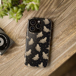 Vintage Ghost Pattern phone case | Halloween spooky stars design