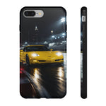 Yellow C5 Z06 Track Day Speed Art Tough Phone Case