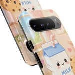Milk Cookie Phone Case Cute Food Kawaii Tough Cover Gift Art