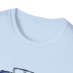 Blue 1963 Galaxie Convertible Illustration T-Shirt | Classic Car Art Tee