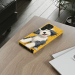 Sheepdog Hair Flip Phone Case Funny Dog Lover Gift