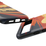 Retro Sunset Countach phone case | Sports car tough cover