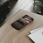 MK4 Supra Phone Case, Black JDM Sports Car Mountain Dusk Cover
