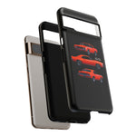 1969 Camaro SS Orange Triple View Muscle Car Tough Phone Case