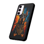 Doberman Bandana Portrait Tough Phone Case - Color Splash