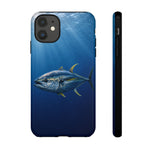 Yellowfin Tuna Phone Case, Deep Blue Water Tough Cover, Gift