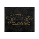 1978 Firebird Trans Am Gold Line Art Microfiber Throw Blanket Car Gift
