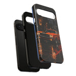 Challenger RT Phone Case, Rainy City Night Muscle Car Tough Cover