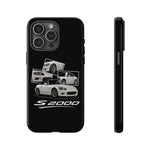 White S2000 Roadster Collage JDM Tough Phone Case Cover Gift
