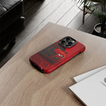 Red Mustang Art Phone Case, GT500 American Muscle Car Tough Cover