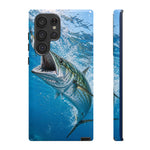 Spanish Mackerel Strike Phone Case Saltwater Fishing Gift for Anglers
